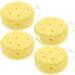 FRCOLOR 4pcs Round Bath Sponge Set | Exfoliating Loofah & Shower Puff for Spa | Natural Bath Scrubbers for Women & Kids - Deep Cleaning Accessories - Buy Online on GoSupps.com
