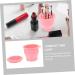 FOMIYES Retractable Silicone Scrub Cup - Multifunction Makeup Brush Cleaner Tool | Drying Rack & Cleaning Bowl | Pink | 9.20x9.20x8.60CM - International Shipping Available - Buy Online on GoSupps.com