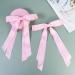 2 Pack Hair Bows for Women Pink Bow Hair Clips French Barrette with Long Silky Satin Hair Ribbons for Women Girls(Light Pink) - Buy Online on GoSupps.com