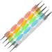 20-Piece Nail Art Brush Set with Pink and White Acrylic Handles - Manicure & Pedicure Kit for Designing, Dotting, and Painting - Pink - Buy Online on GoSupps.com