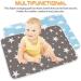 2 Pcs ALBOYI Baby Diaper Changing Pad Set | Waterproof & Reusable Nappy Mat for Home and Outdoor | Grey/Blue - Buy Online on GoSupps.com