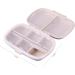 Bling Sparkling Portable 8-Compartment Waterproof Pill Organizer Box - Ideal Travel Case & Everyday Compact Pill Holder in Red | Shop Internationally - Buy Online on GoSupps.com