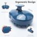 FREATECCH Scalp Massager Shampoo Brush | Soft Silicone Bristles for Hair Care & Relaxation | Ergonomic Design for Scalp Peeling & Hair Growth | Navy Blue Classic - Buy Online on GoSupps.com