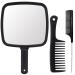 IEBARBER Hand Held Mirror Mirror for Women Cosmetic Mirror Hand Held Mirrors with Handle Barber Mirror Self Cut for Salon Makeup 9 L x 5 W