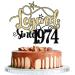 WRACKKIAR Legend Since 1974 Cake Topper Cheer 50th Cake Topper Happy 50th Birthday Cake Topper Funny 50 and Fabulous Decoration (1974)