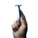 Topjess disposable razor with stainless steel blade 1-cutting color blue top comfort: buy a razor for dry shave as patient needs and patient hygiene.