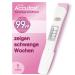 AccuFast pregnancy test with weekly determination for early detection how many weeks pregnant can show HCG urine test with 99.99% accuracy & fast result (1 test)