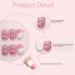96 Pieces Kids Fake Nails with Nail Glue Pre-glue Full Cover Short False Nails Lovely Ready to Wear Press-On Gel Nails for Children girl (A) - Buy Online on GoSupps.com