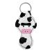 COEQINE Women's Chapstick Holder with Lipstick Clip Pocket Pretty Cow.