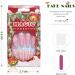 Vatocu Christmas Snowflakes Glitter Long Press on Nails - 24PCS | Women, Girls, Ballerina Acrylic Stick-on Nails - Buy Online on GoSupps.com
