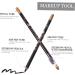 SKISUNO 8pcs Pencil Sharpener Eyebrow Pencil Makeup Accessories Eyeliner Sharpener Makeup Tool Wooden Black 1 count (Pack of 1) Black - Buy Online on GoSupps.com