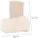 Buy ToddMomy 2 Pairs of Fashionable Fur Leg Warmers & Short Ankle Cuffs - Stylish Acrylic Boot Socks for Women | International Shipping Available - Buy Online on GoSupps.com