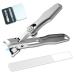 Cumuul Nail Clipper Cumulu Nail Clipper with Catcher Cumuul Toenail Clippers for Seniors Thick Toenails Ultra Sharp Stainless Steel Professional Extra Large Heavy Duty Toe Nail Clippers (Silver) 1set*silver
