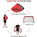 L RUNNZER Portable Soccer Goal  Pop Up Soccer Goal Net for Backyard  Set of 2 with Portable Carrying Case Red 4x3 FT - Buy Online on GoSupps.com