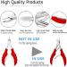 7 PCS Thick Ingrown Toenail Clipper Kit with Nail Clippers Toenail Lifter Cuticle Cutter Nail File Toenail Corrector PU Leather Case for Ingrown Thick Hard Toe Nail Fingernail Red - Buy Online on GoSupps.com