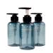 Yeeco Shampoo Pump Bottle 10oz/300ml Clear Blue 3 Packs Shampoo Bottles Refillable Shampoo and Conditioner Dispenser for Bathroom Kitchen Hotel 10oz Clear Blue