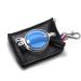 Zukky foldable reading glasses for men women blue light blocking with keychain pockets round frame portable pocket reader AM01 (color: silver size: 3.5x) 3.5x silver