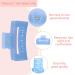 2-Piece Heatless Hair Rollers for No Heat Curls - Overnight Foam Curling Rods - DIY Hair Styling Tools for Long & Medium Hair (Blue/Pink) - Buy Online on GoSupps.com