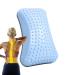 Geruwam backrest pillow |Ergonomic spinal board to the lumbar support posture correction pillow inflatable spinal board to the lumbar support support pillow for the lower back blue (with gas needle)