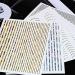 3 Sheet Stripe Gold Curve 3D Adhesive Nail Art Striping Tape Lines-Striping Tape for Nail Art-Nail Striping Tape Foil-Nail Striping Tape Thick-Nail Striping Tape with Dispenser-Self-Adhesive DIY Nail Art Tape 2 - Buy Online on GoSupps.com