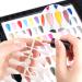 216 Colors Gel Polish Nail Colour Display Book with 240 False Nails Tips - Salon Sample Showing Tools - Black - Buy Online on GoSupps.com