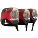 Senior Men's iDrive Red Square Anti-Slice Draw Fairway Wood Set - 3, 5, 7 - Right Handed Senior Flex - Black Pro Velvet Grips - Buy Online on GoSupps.com