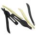 Housoutil 1 Ingrown Hair Removal Kit Stainless Steel Eyebrow Mini Slant Tweezer Hair Remover Tool Facial Tool Facial Hair Tweezers Blackhead Tweezers Makeup Tools Eyebrow Trimming Miss 9x1cm Black