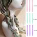 KARLOR Coloured Hair Extensions 9 Pieces Light Purple & Mint Blue & Light Pink Hairpiece Dyed Hair Strands Colourful Straight Hairpiece Clip in Hair Extensions Party Costumes Fancy Dress Cosplay - Buy Online on GoSupps.com