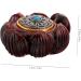 Gleavi Hand Exercise Plate - Miniature Lotus Buddha Carved Figure Wooden Desk Decor & Jewelry Pendant 3.2x2.7cm - Buy Online on GoSupps.com