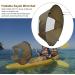 Portable Foldable Kayak Wind Sail with Transparent Window - Durable Design for Kayak Canoes (Brown) - Buy Online on GoSupps.com