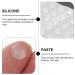 iplusmile 100pcs Visually Impaired Assist Patch Bumpers Kitchen Cabinets Adhesive Door Stopper Reusable Door Stoppers Visually Impaired Bump Dots Glass Silica Gel White Furniture - Buy Online on GoSupps.com