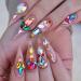 50pcs Colorful Pointed Bottom Nail Rhinestones - Multi Shapes for Nails & Crafts - Buy Online on GoSupps.com