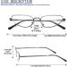 MMOWW Metal Reading Glasses for Men & Women - Lightweight Spring Hinge Slim Readers (Gray 3.0) - Stylish & Comfortable - Buy Online on GoSupps.com