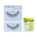 12 Pairs Creme 100% Human Hair Black Natural False Eyelashes Dozen Pack #523