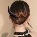 French Clips For Hair Halloween Moon Fork Wooden Hairpin Barrettes Hair Comb Hair Styling Tool Accessories Black - Buy Online on GoSupps.com