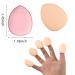 AnpinSH Finger Puff 12 Pcs Mini Makeup Puff Set for Foundation, Concealer, Eye Shadow - Beauty Tools (5 Colors) - Buy Online on GoSupps.com