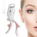 Heated Eyelash Curler Electric Eyelash Curlers Portable Heated Eyelash Clip for Make Up Rechargeable with 3 Modes and Memory Function for Long Lasting Curls Naturally Eyelashes (White)