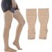 Kneehohe toe compression stockings 23 to 32 mmHg improved blood circulation thigh -high varicose vein stockings support for nurses running hiking (3XL)