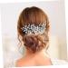 Angoily Crystal Inlaid Hair Comb Pearl Tiara Rhinestone Wedding Headdress Wedding Hair Combs Vintage Hair Accessories Flower Side Comb Wedding Hair Accessories Mosaic Bride Alloy Earring - Buy Online on GoSupps.com
