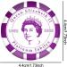 6 Piece Union Jack Flag Queen Memorial Badge - 2022 Platinum Jubilee Souvenir Brooch for 70-Year Anniversary - Buy Online on GoSupps.com