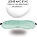 Mulberry Silk Sleep Mask - Adjustable Straps, Ultra-Soft, Mint Green - Buy Online on GoSupps.com