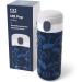 MONBENTO Insulated Bottle MB Pop Ginkgo - 360ml - Leakproof - Hot/Cold 12 Hours - Blue - BPA Free - Small Water Bottle for Kids/Adults - Buy Online on GoSupps.com
