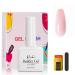 Rechoo builder gel for nails pink 15ml nail extension set with 50pcs nail forms 5 in 1 nail extension gel for nails extend uv harder gel for French nail art nail design b-pink