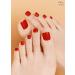 Buy Ohora Semi Cured Gel Nail Strips (P Blaze) - Red | Salon-Quality Long-Lasting & Easy to Apply - Compatible with UV/LED Lamps - Includes Prep Pads Nail File & Stick - Buy Online on GoSupps.com