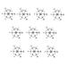 Stand Out With 10pcs 3D Art Alloy Snowflake Embellishments Fashionable Decorations X1231