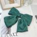1pc Hairpin Bow for Women Spring Clip Spring Clip Hair Clip Hair Clip Satin Hairpin Bow Headpiece Hair Accessories for Women Girls Daily Wearing Dark Green - Buy Online on GoSupps.com