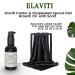 Elaviti Castor & Grapeseed Sprout Hair Growth Oil (1 oz) & Large Head Scarf Bundle Rosemary, Peppermint, Cedarwood Infused | Black Scarf with Hair Oil - Buy Online on GoSupps.com