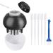Anevio's scalp massage brush and hair Applicator bottle 2 in 1 scalp massage brush massage brush hair root Applicator for hair treatment Medicine head fluid essential oil serum