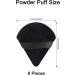 Velour Triangle Makeup Powder Puff - Ideal for Daily Makeup | Black - Buy Online on GoSupps.com