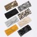 Terse frontal ligaments women hair tires wide hair bands elastic boho yoga twist hairdress sport turbane hair band girls hair wrap for women (boho headband sets)